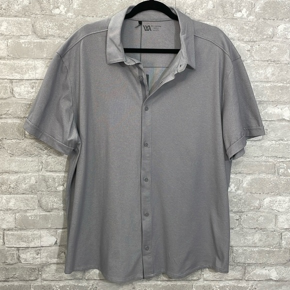 VRST Grey Heather Button Down Shirtt - Picture 1 of 7